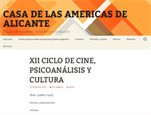 Tablet Screenshot of lacasadelasamericas.org